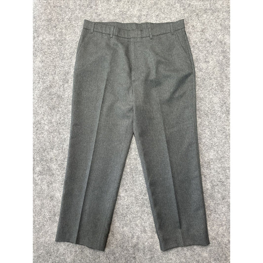 Vintage Levi's Action Slacks Men's Dress Pants Size 38x31 Gray Snap Pants