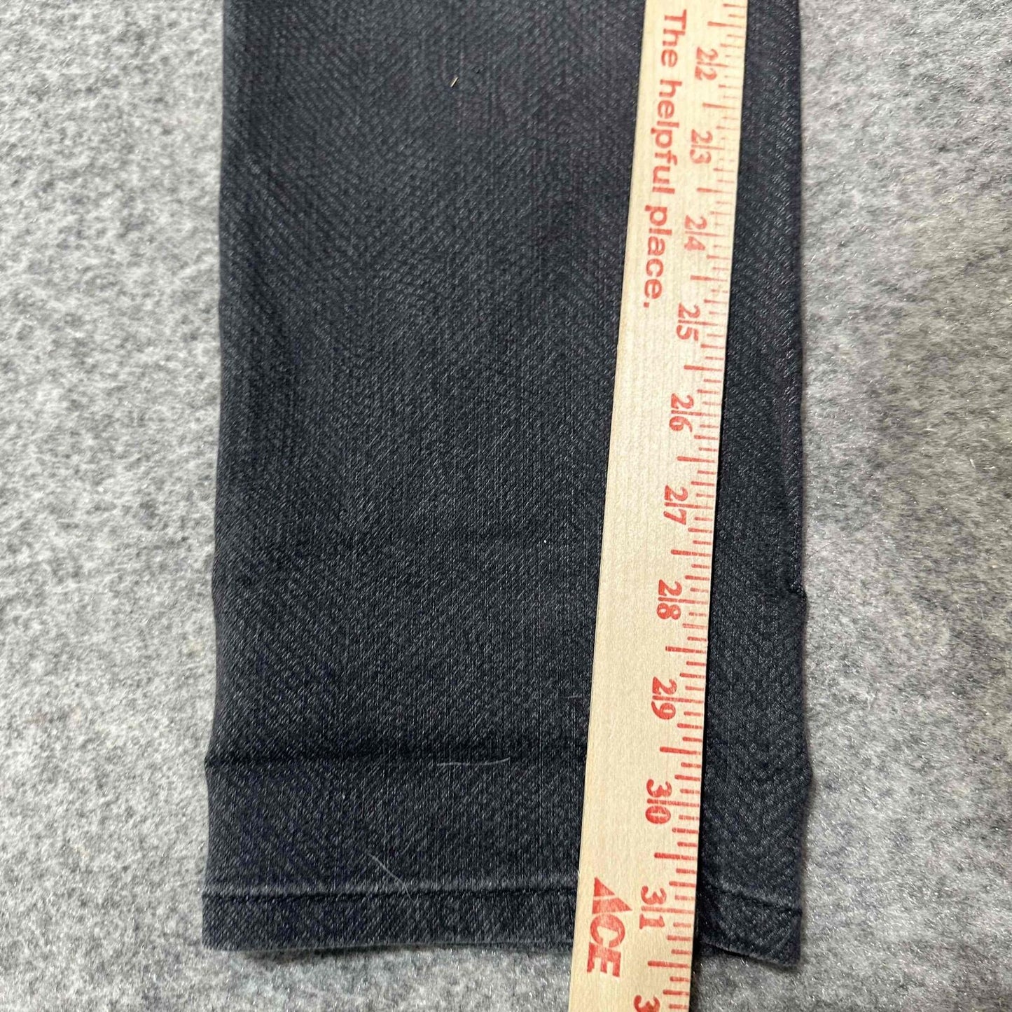 prAna Women's Straight Jeans Size 4/27 Black Dark Wash Denim