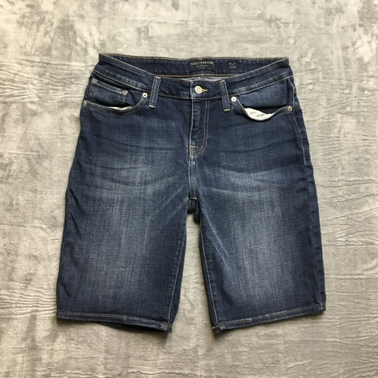 Lucky Brand The Bermuda Shorts Mid-Rise Women's Size 8 Blue Denim