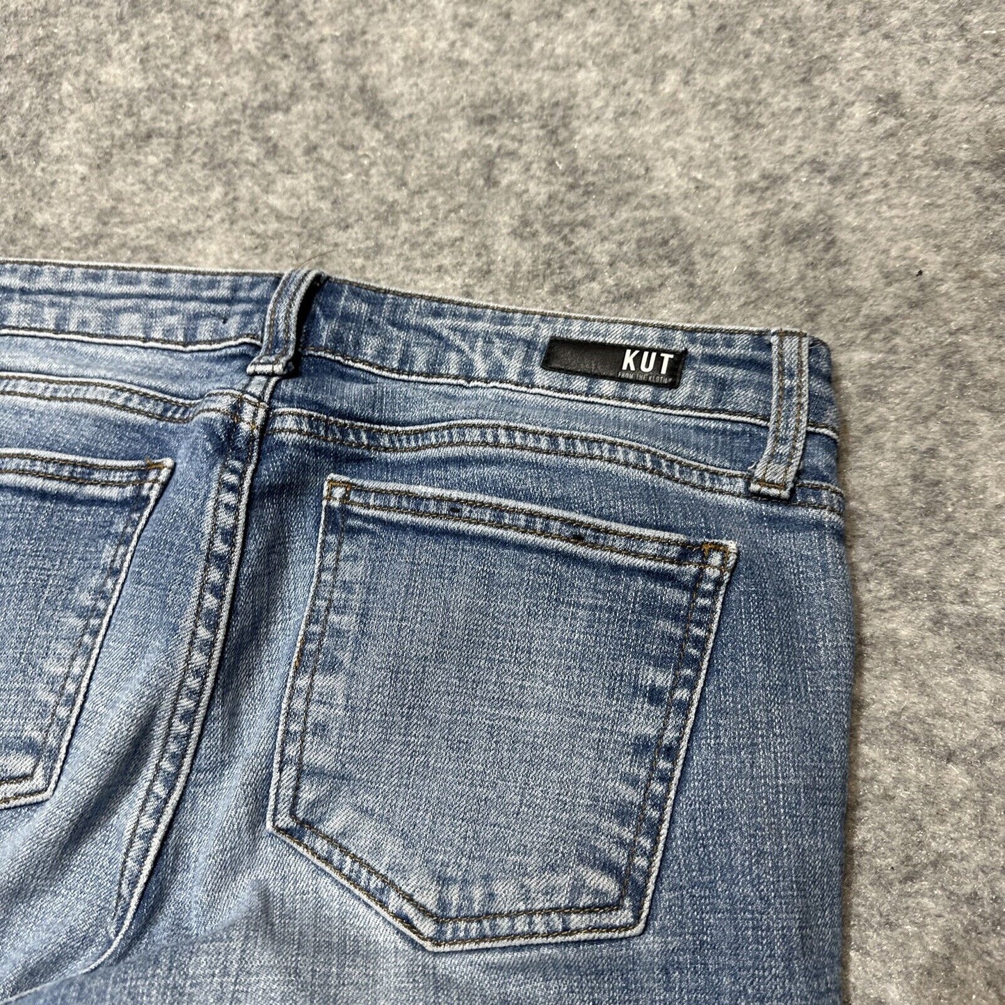 KUT From The Kloth Catherine Boyfriend Women's Distressed Jeans Size 4 Blue