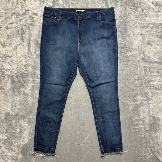 Levi's 721 High Rise Skinny Jeans Men's Size 22W Blue Denim