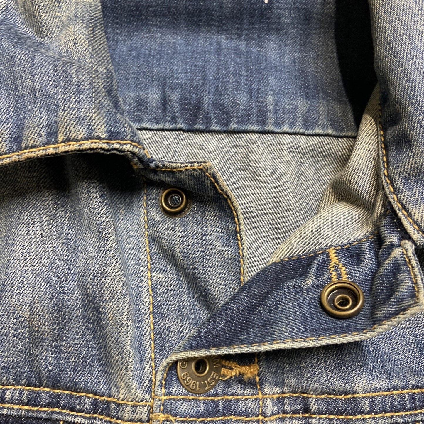 GapKids 1969 Jacket Kids Size XL Blue Denim Medium Wash Pockets Stretch