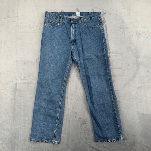 Vintage Faded Glory Men's Straight Jeans 36x30 Blue Denim #2013