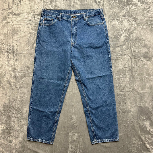 draft: Carhartt Straight Leg Jeans Men's Size 40x30 Blue Denim