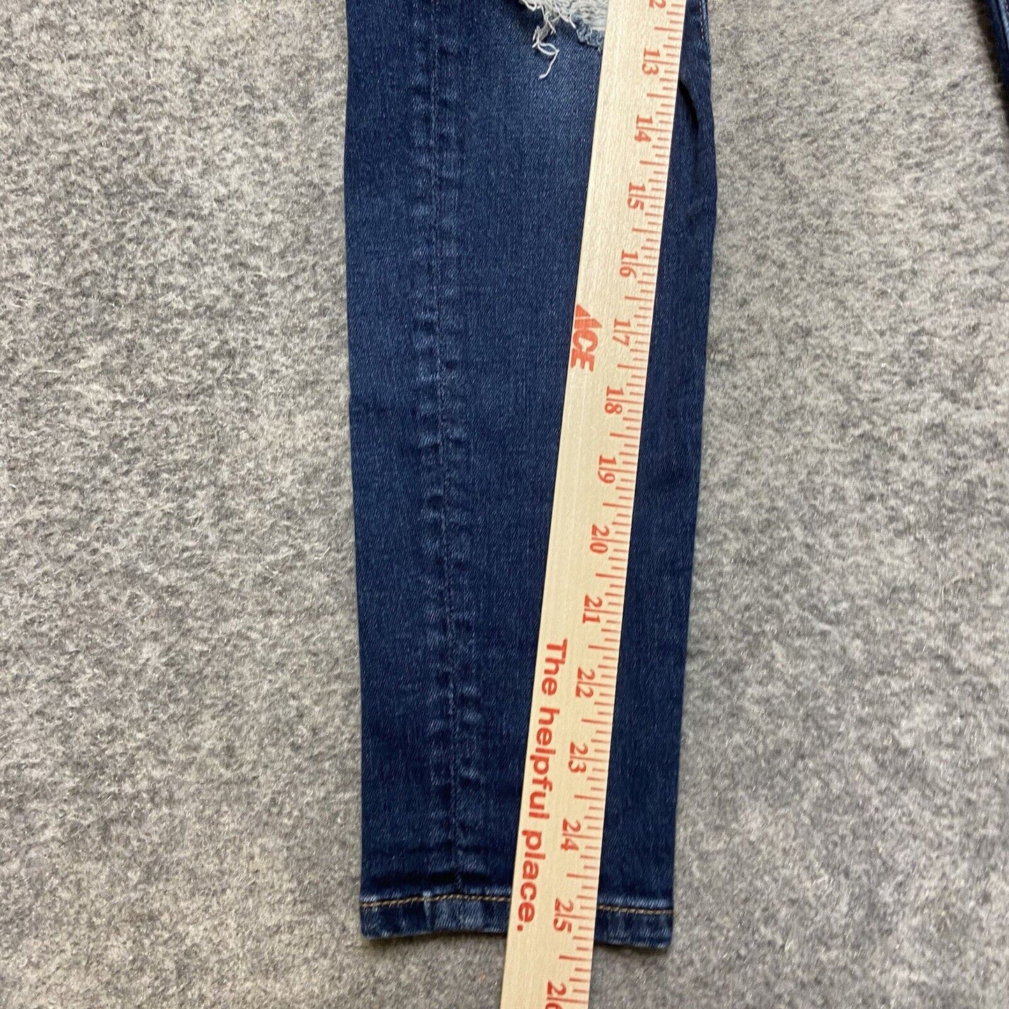 American Eagle Next Level Stretch Distressed Jegging Womens Sz 0 Short Dark Blue