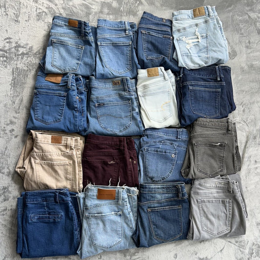 Wholesale Premium Mixed Womens Jeans - All Sizes - Curated Brands - Lot of 10