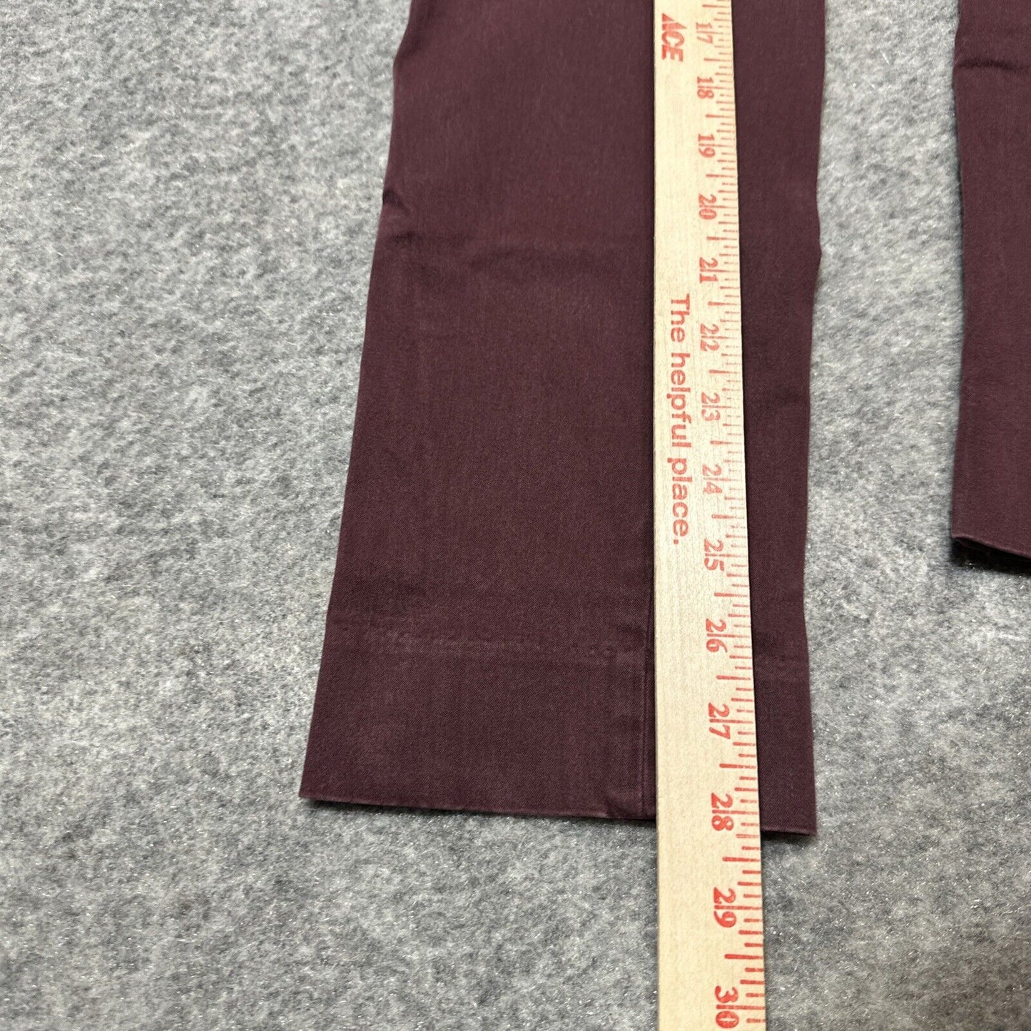 Banana Republic Ryan Women's Straight Chino Pants Size 0 Red Dark Wash Pants