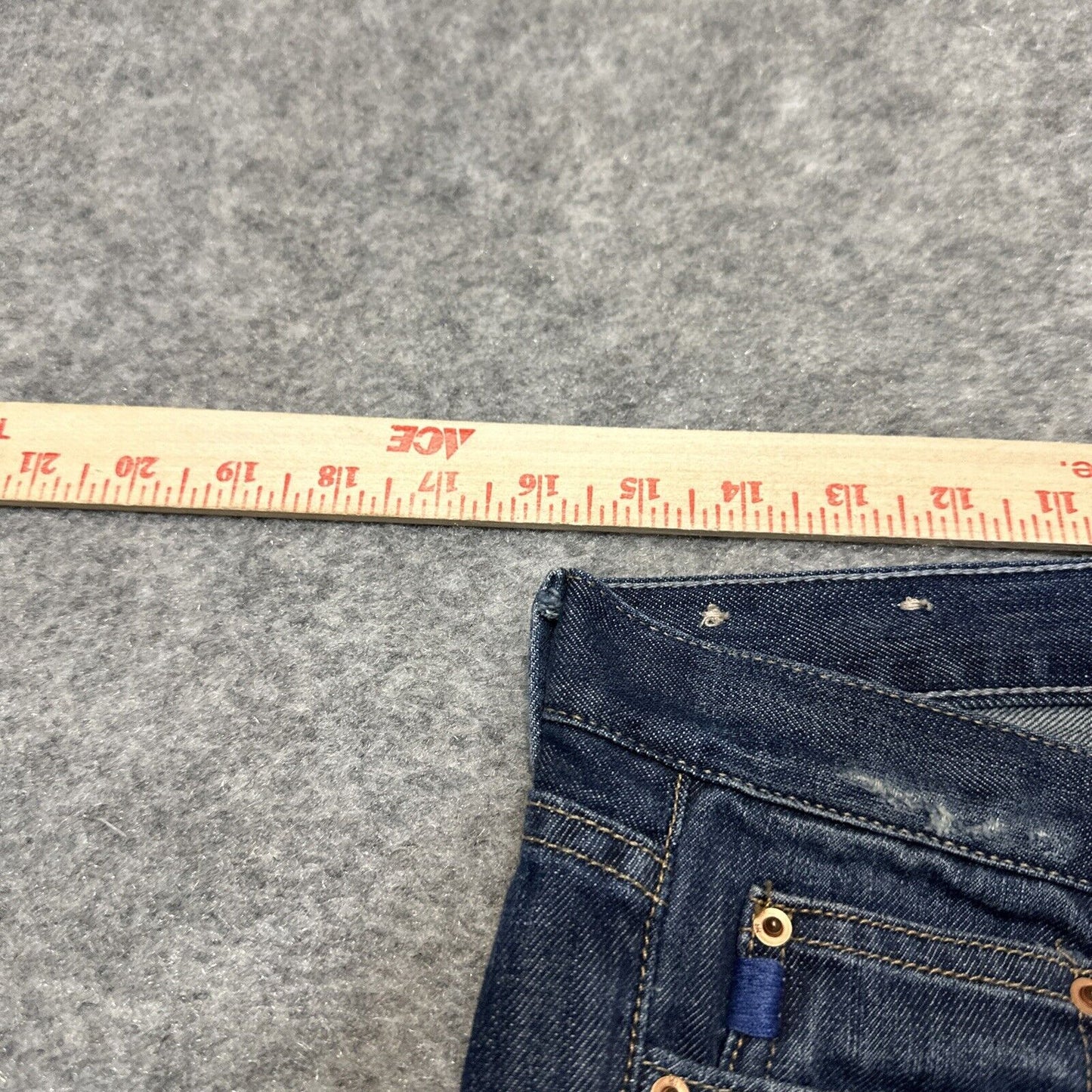 Banana Republic Men's Distressed Straight Jeans Size 28 Blue Dark Wash Denim
