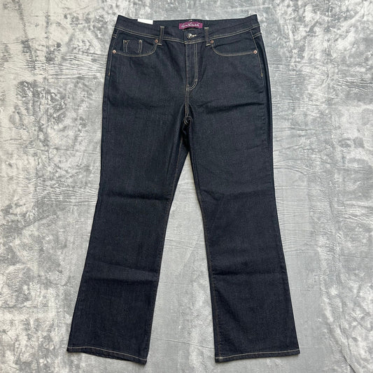 New Gloria Vanderbilt Boot Cut Jeans Women's Size 16 Stretch Average Black Denim