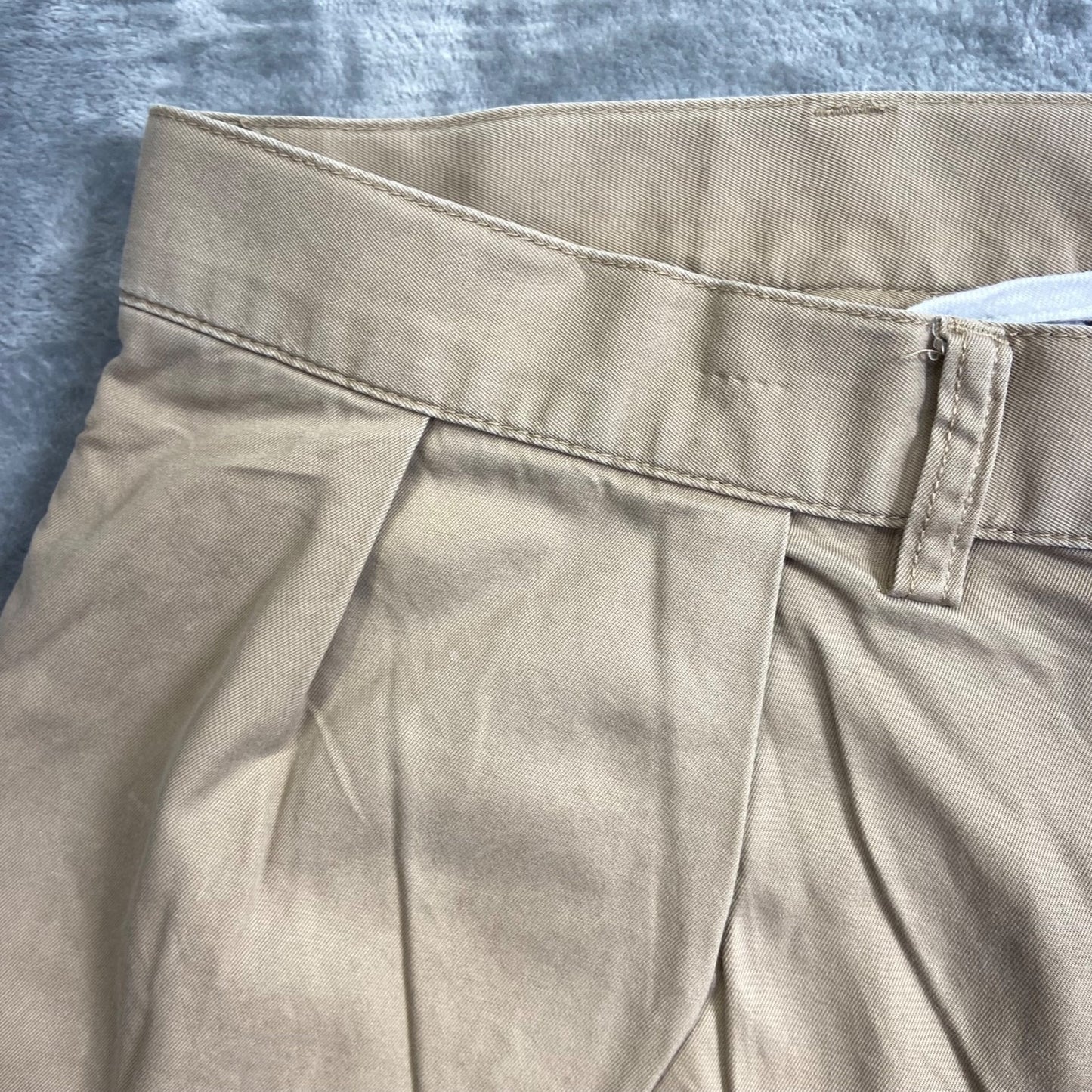 Polo Ralph Lauren Tyler Pleated Shorts Men's Size 40 Beige Longer 10" Blue Label
