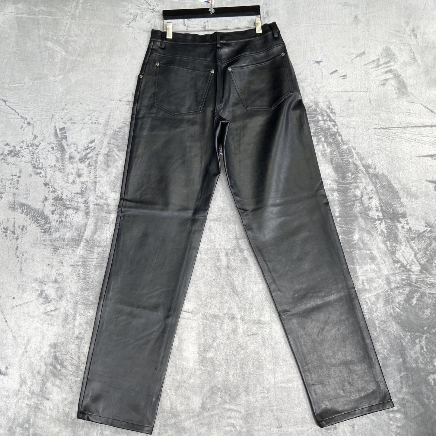Vintage Arizona Leather Jeans Men's Size 32x34 Black