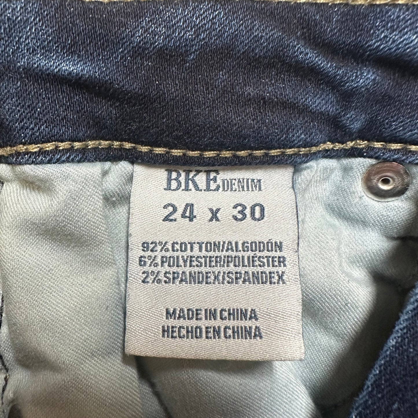 Buckle BKE Skinny Jeans Women's Size 24 Blue Denim