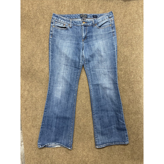 Seven 7 Flared Jeans Women's Size 32 Blue Medium Wash Denim