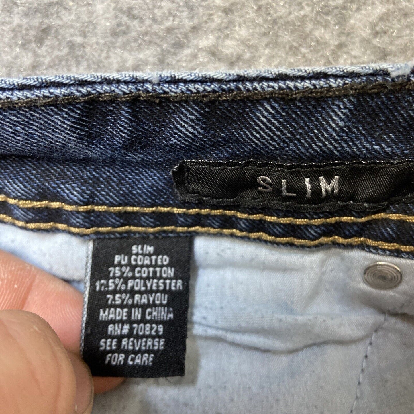 CJ Black Premium Distressed Slim Jeans Men's Size 32x34 Blue Denim Skater