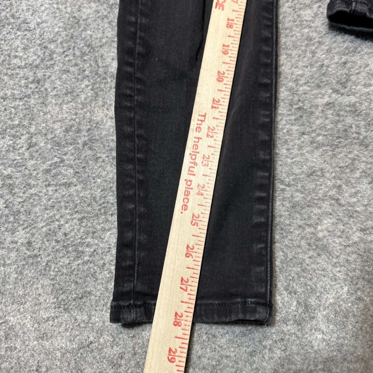 American Eagle Distressed Next Level Stretch Hi Rise Jegging Women's 10R Black