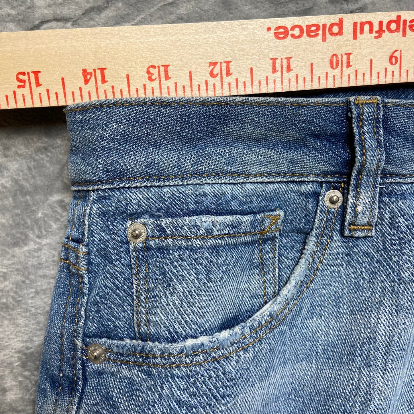 Kensie Distressed True Vintage The Slim Jeans Women's Size 2/26 Blue Denim