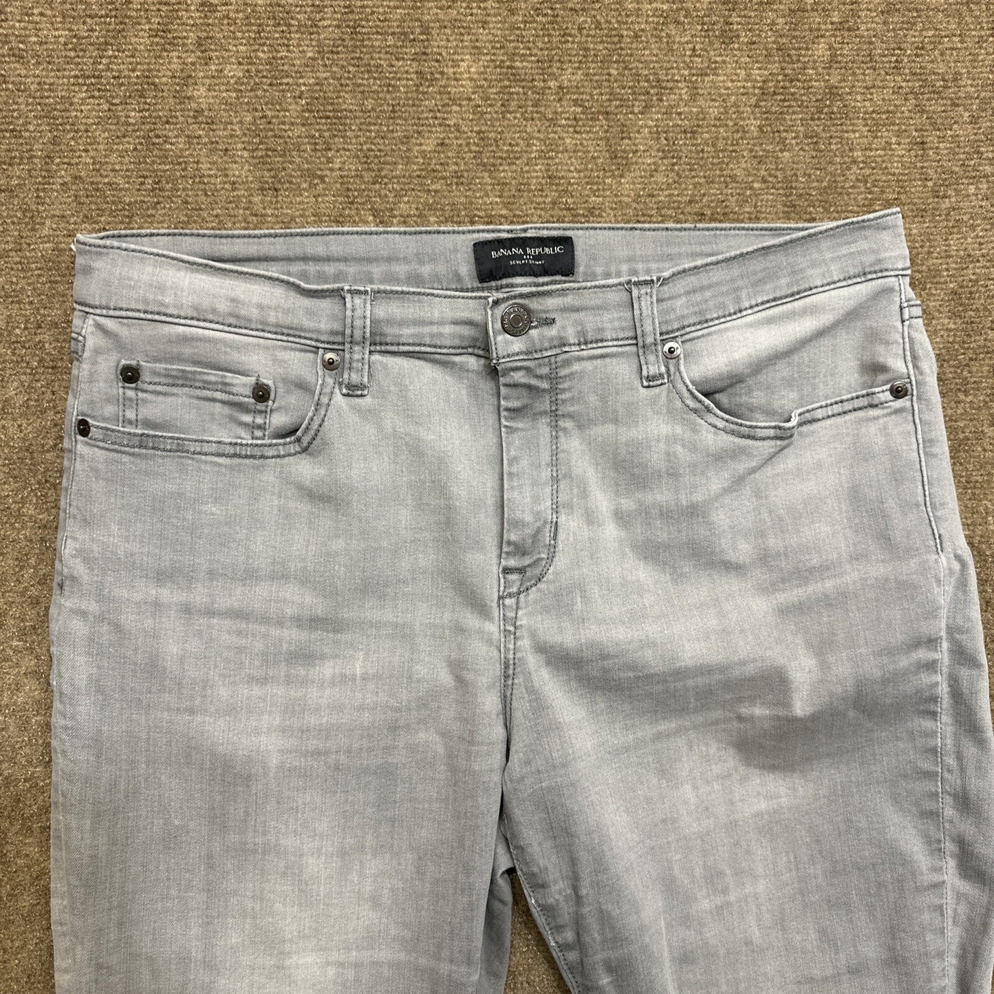 Banana Republic Sculpt Skinny Jeans Womens Size 32 Gray Denim