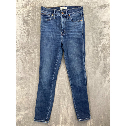 Madewell Women's 10" High Rise Skinny Jeans Size 27 Blue