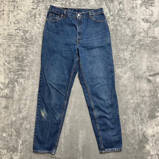 Vintage Levi's Relaxed Tapered Jeans Women’s Size 14 Dark Blue Denim