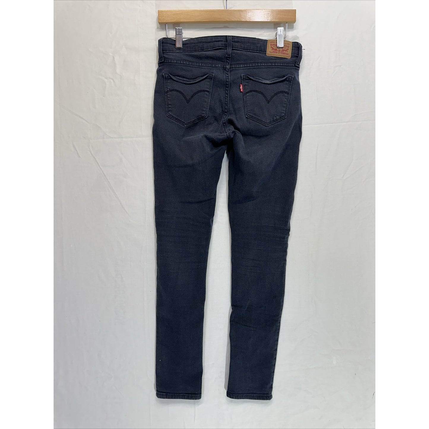 Levi’s 711 Skinny Jeans Women’s Size 26 Black Stretch Denim 26x30 Mid Rise