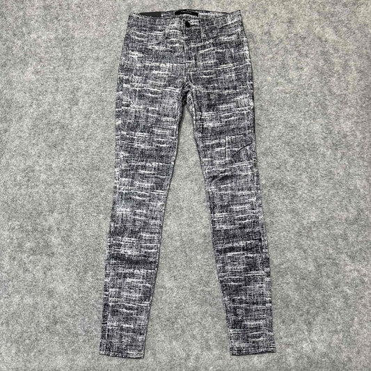 New J Brand Women's Mid Rise Super Skinny Pants Sz 27 Fog Ghost Rose White Pants