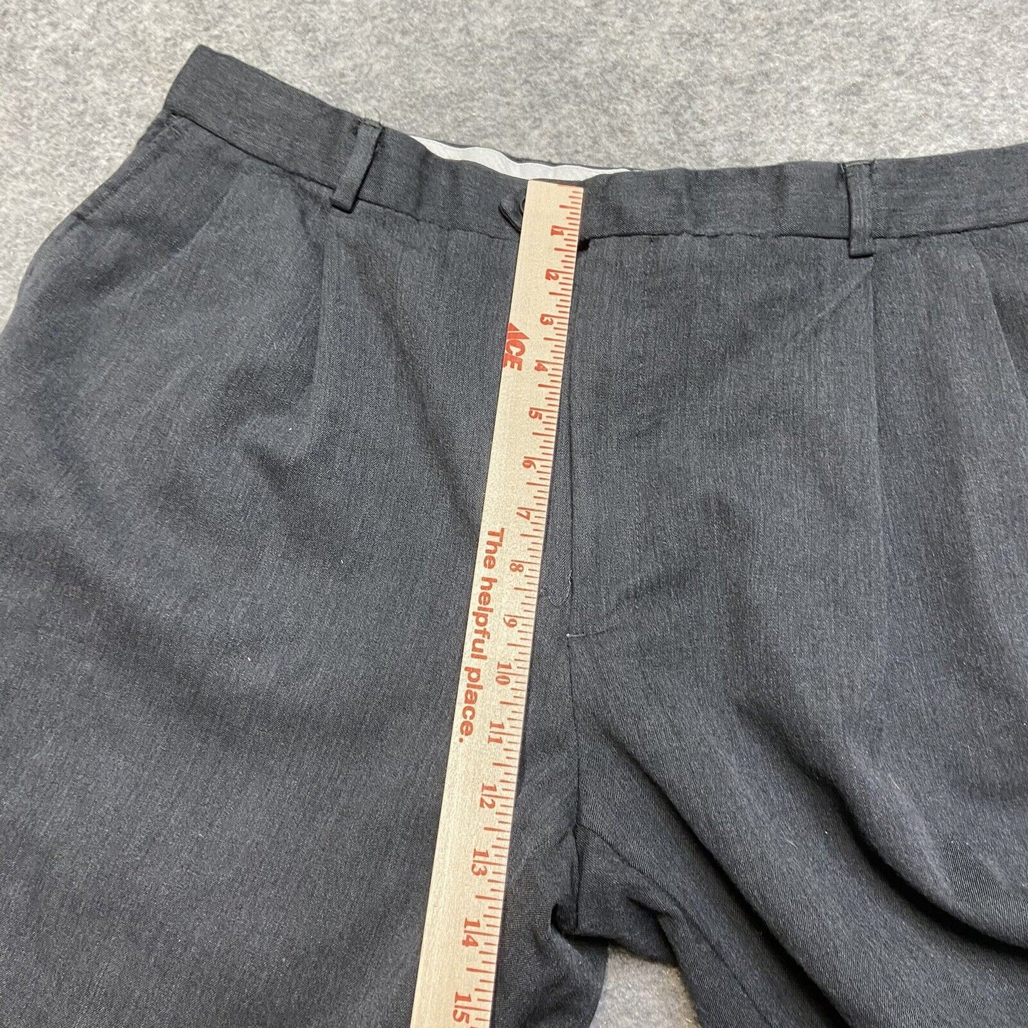 Linea Uomo Pleated Dress Pants Men's Size 40x34 Dark Gray Pants