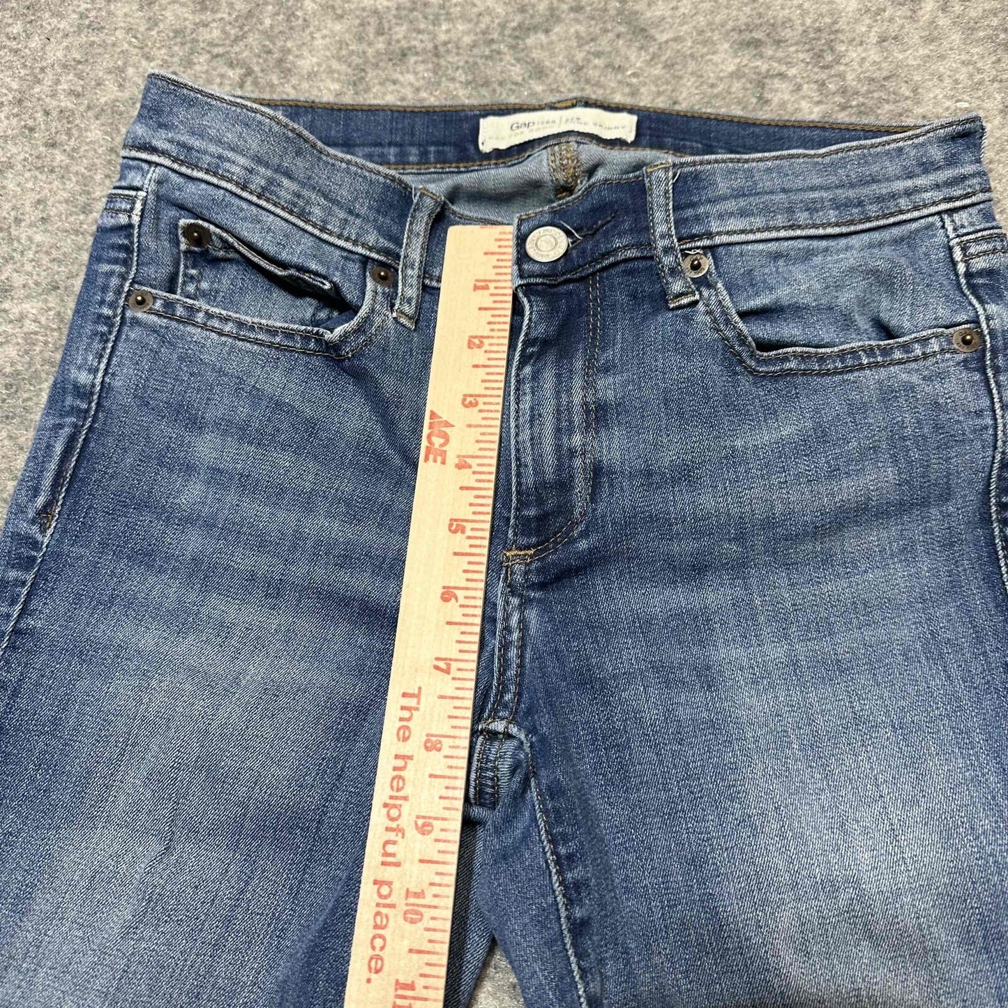 Gap 1969 True Skinny Women's Skinny Fit Jeans Size 27S Blue Medium Wash Denim