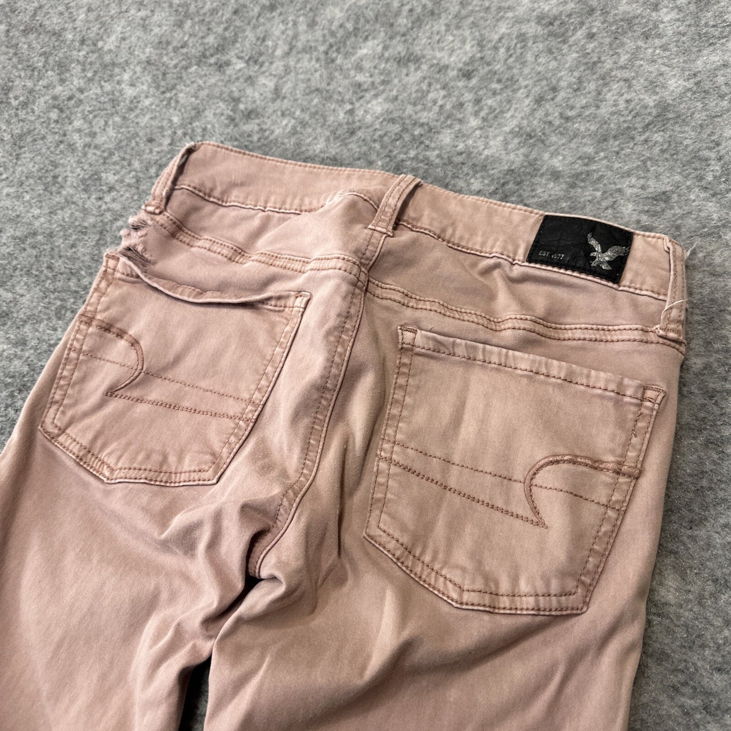 American Eagle Super Stretch Jegging Womens Size 0R Pink Denim