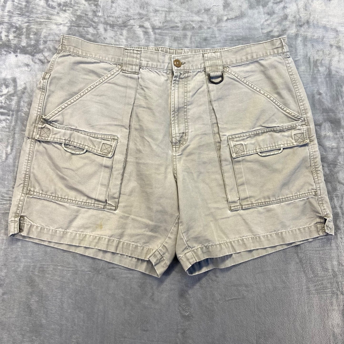 Columbia PFG Performance Fishing Gear Cargo Shorts Men's Size XL Gray