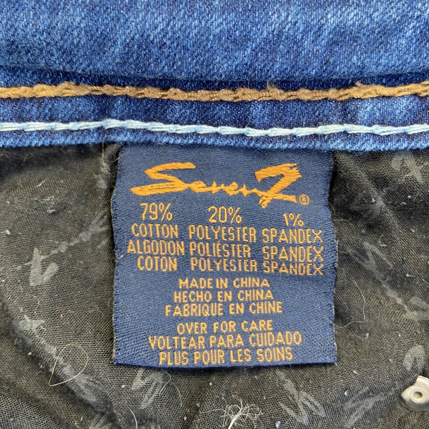 Seven7 Women's Flare Jeans Size 31 Blue Dark Wash
