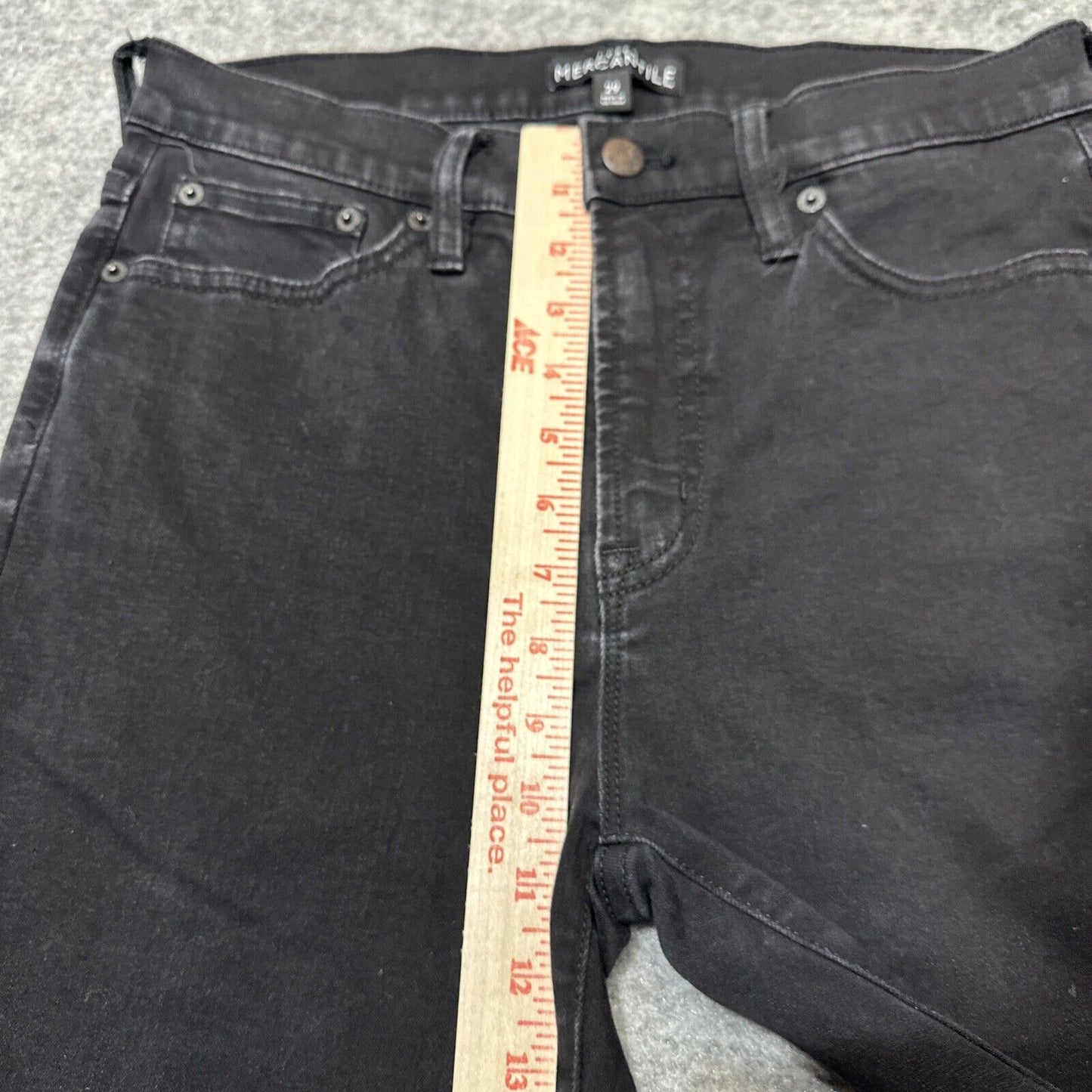 J.Crew Mercantile Women's Skinny Jeans Size 29 Black Dark Wash Denim