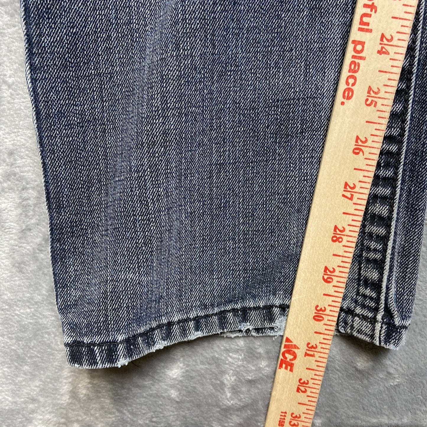 CJ Black Slim Straight Jeans Men’s 38x32 Denim Black Light Wash Distressed