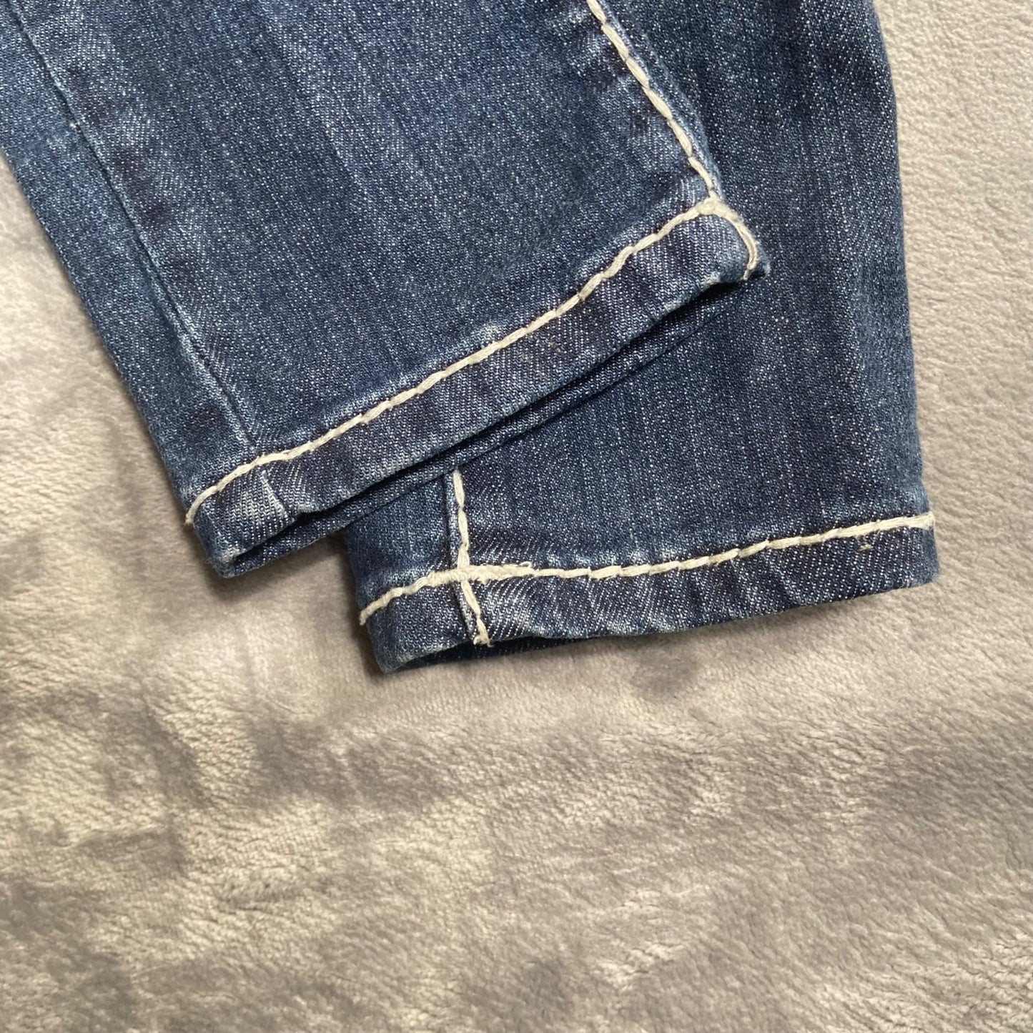 LA Idol Women's Skinny Jeans Size 1 Embellished Blue Dark Wash