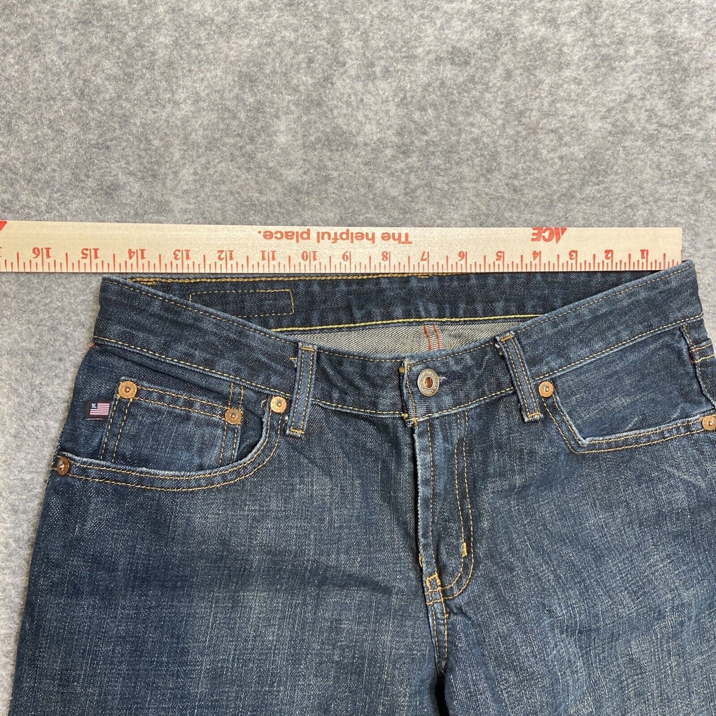 Polo Ralph Lauren Kelly Jean Women's Size 8 Dark Blue Denim Low Rise