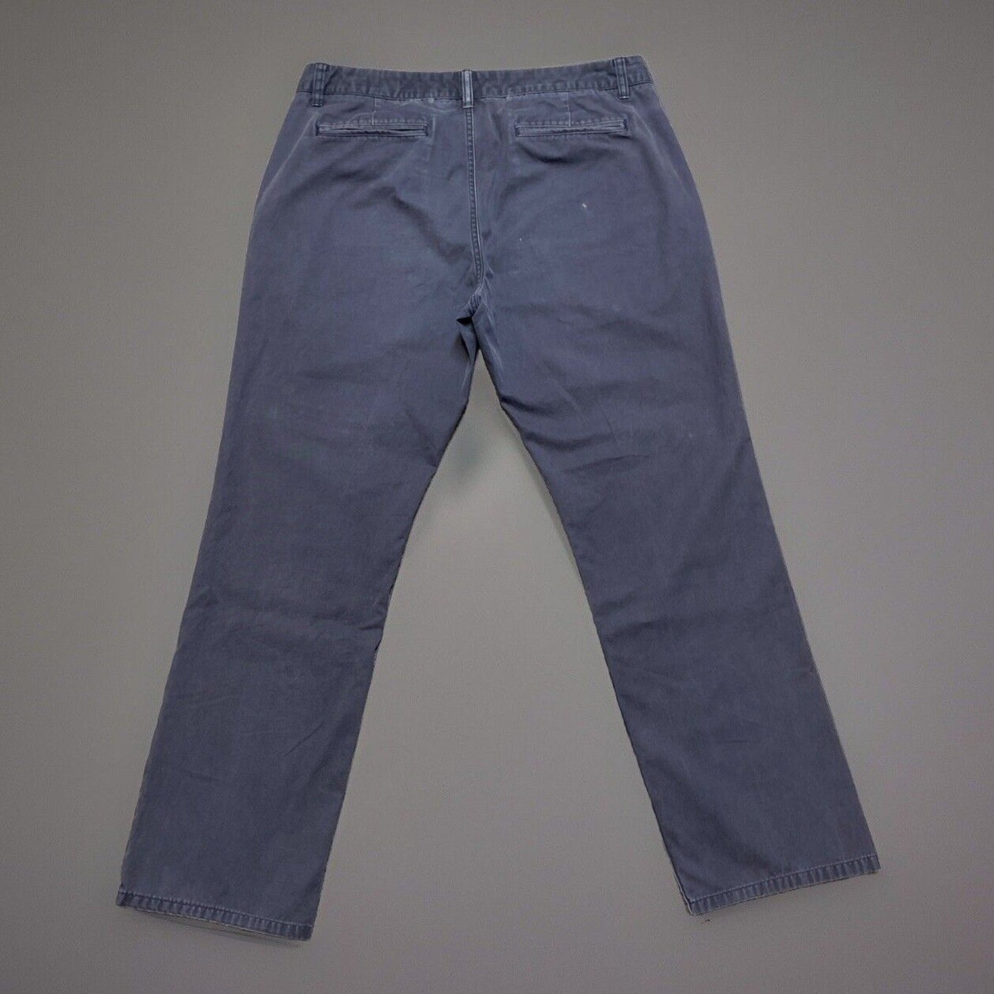 Bonobos Straight Chino Pants Men's Size 35x32 Dark Blue Pants *Bleach Mark*