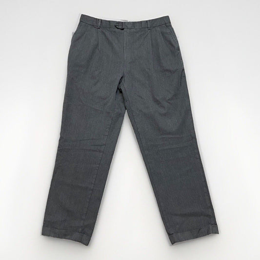 Linea Uomo Pleated Dress Pants Men's Size 40x34 Dark Gray Pants