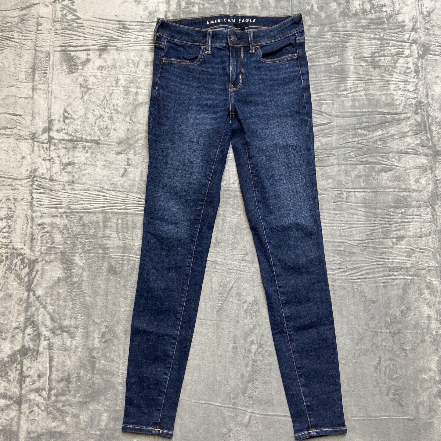 American Eagle Jegging Skinny Jeans Women's Size 4 Long Blue Denim