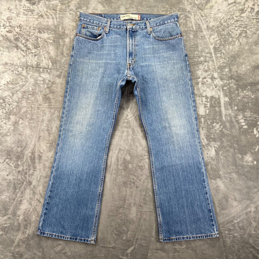 Levi's 527 Low Boot Cut Men's Jeans 36x30 Light Blue Denim