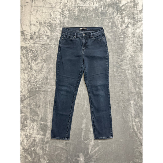 Levi's 512 Perfectly Slimming Skinny Leg Jeans Women's Size 10S Dark Blue Denim