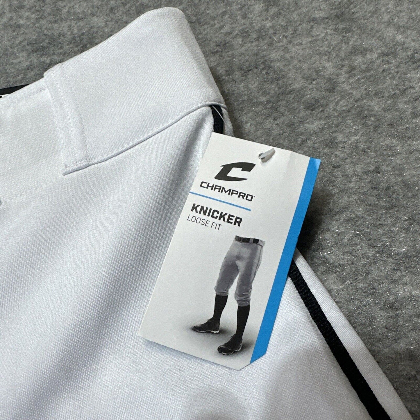 Champro Kincker Loose Fit Men's Baseball Pants Size L White Cropped Pants