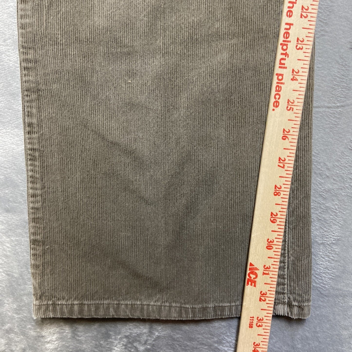 Sonoma Corduroy Bootcut Jeans Men's Size 38x34 Taupe Stone Gray Brown Pants