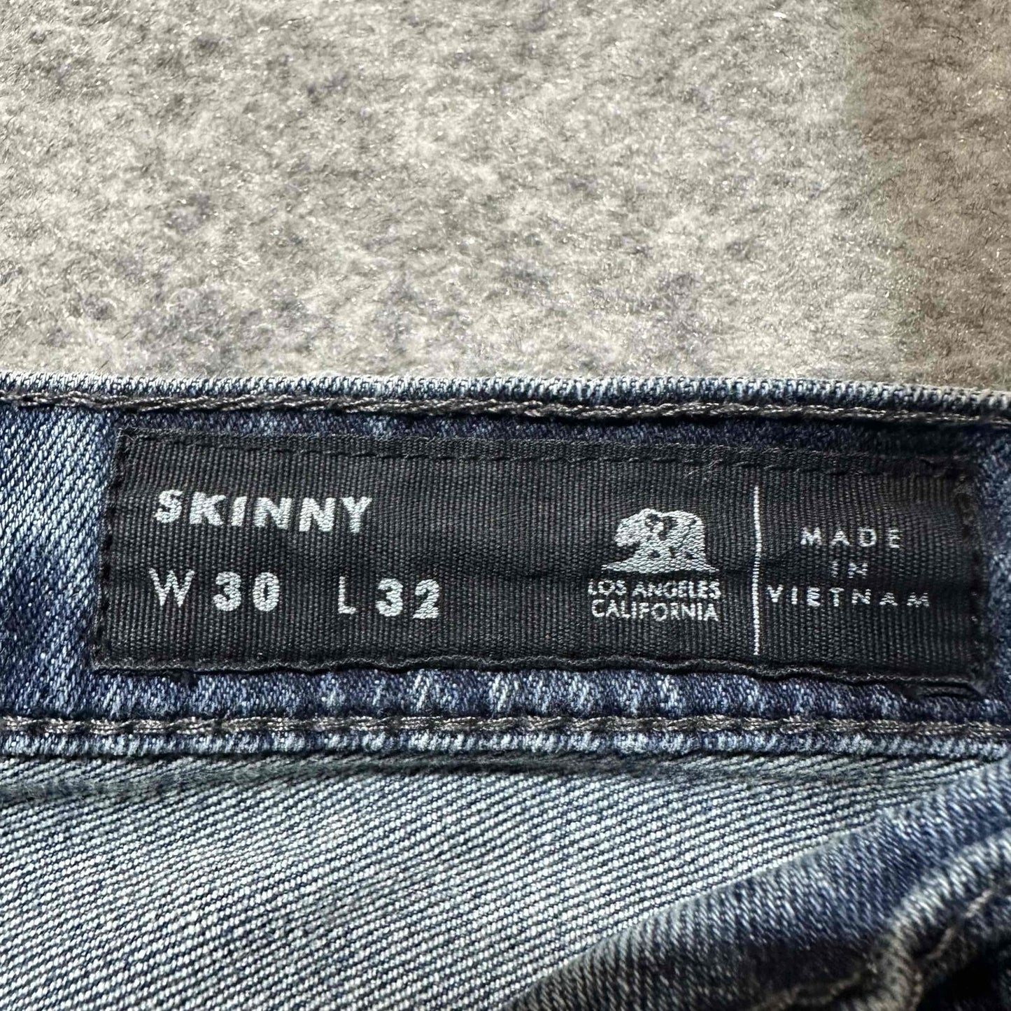 Bullhead Denim Co. Men's Skinny Jeans Size 30x32 Dark Wash Denim