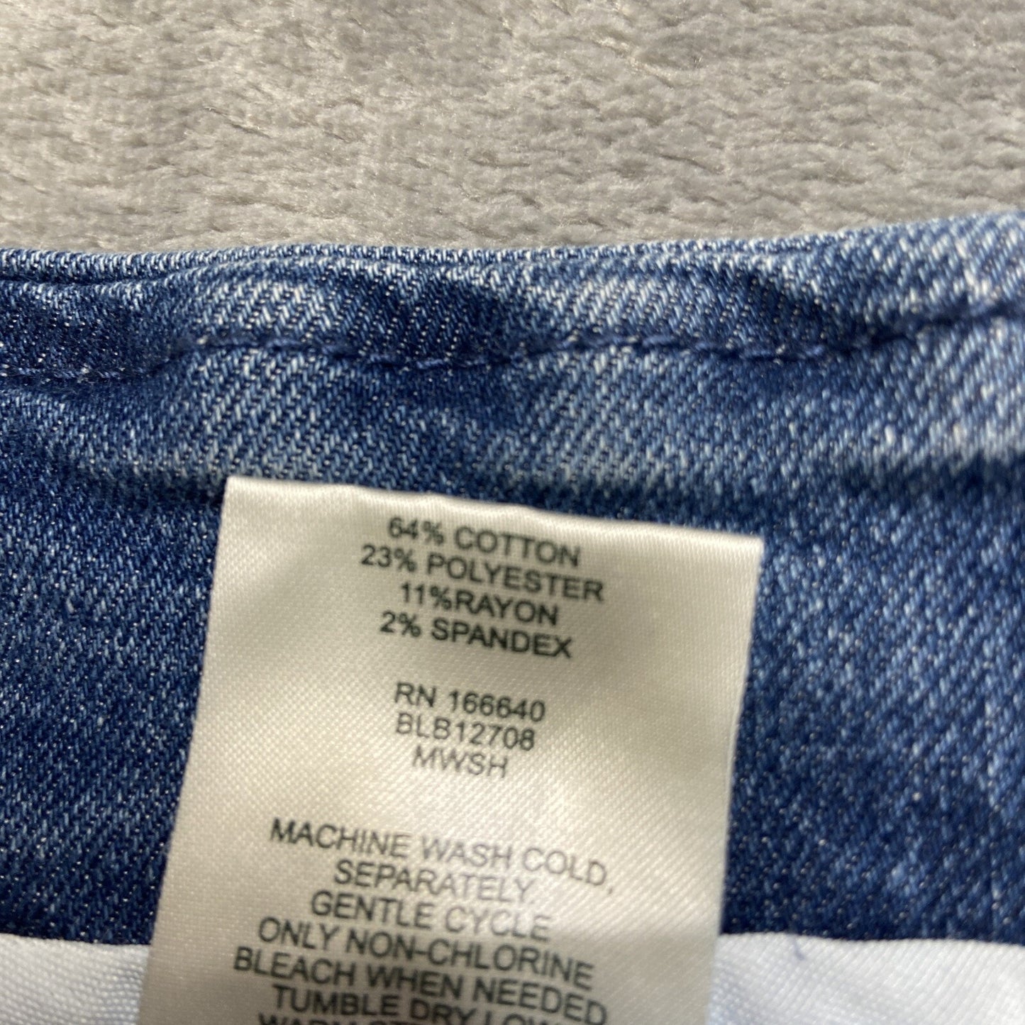 Blair Pull On Straight Jeans Women’s Size 12 Blue Medium Wash Denim