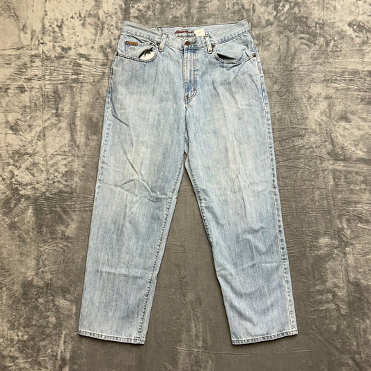 Vintage Eddie Bauer Mid Rise Straight Leg Jeans Men's Size 34x30 Blue