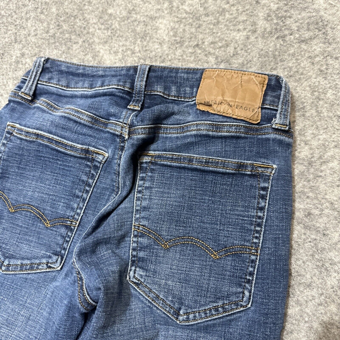 American Eagle Next Level Flex Men's Distressed Slim Straight Jeans Size 26x28