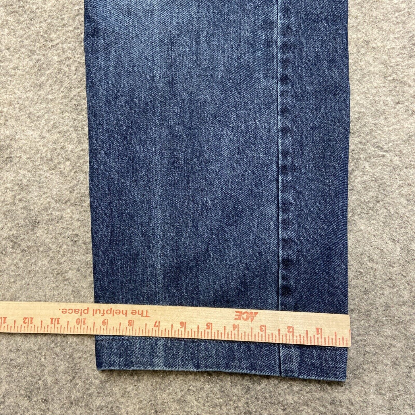 Orvis Straight Jeans Men's Size 42 Blue Dark Wash Denim 100% Cotton Pants