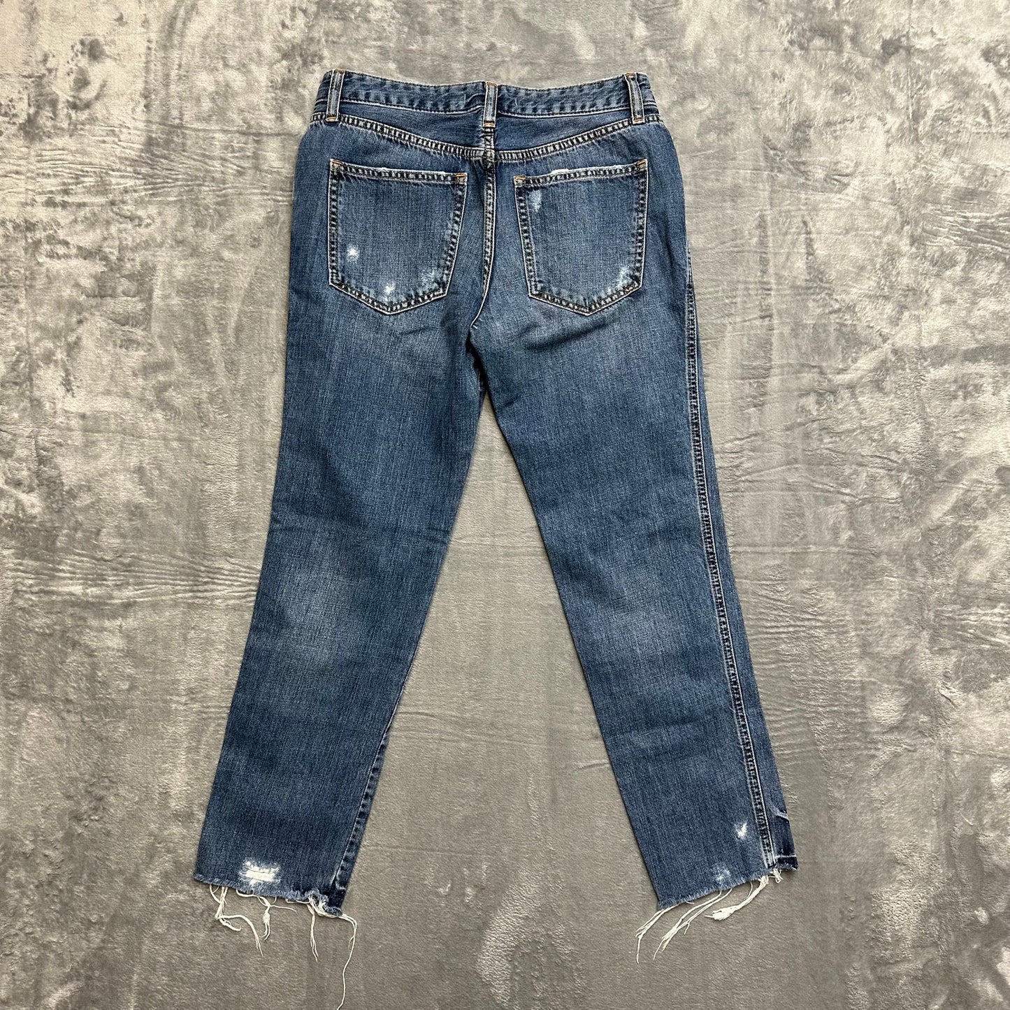 Free People Regular Cropped Jeans Women's Size 25 Blue Denim