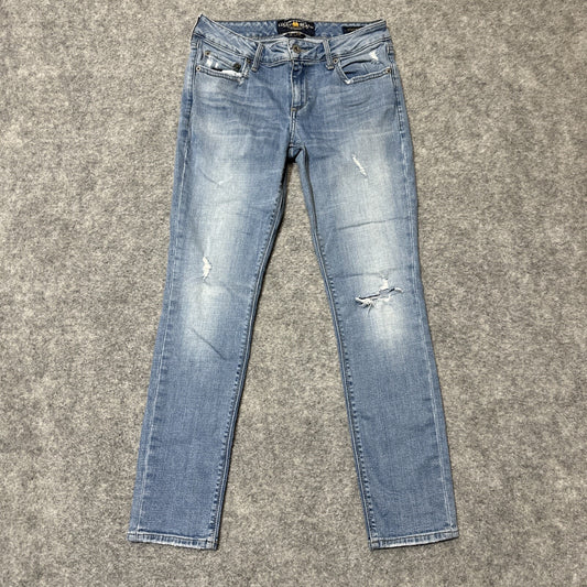 Lucky Brand Lolita Skinny Women's Distressed Jeans Size 2/26 Light Blue Denim