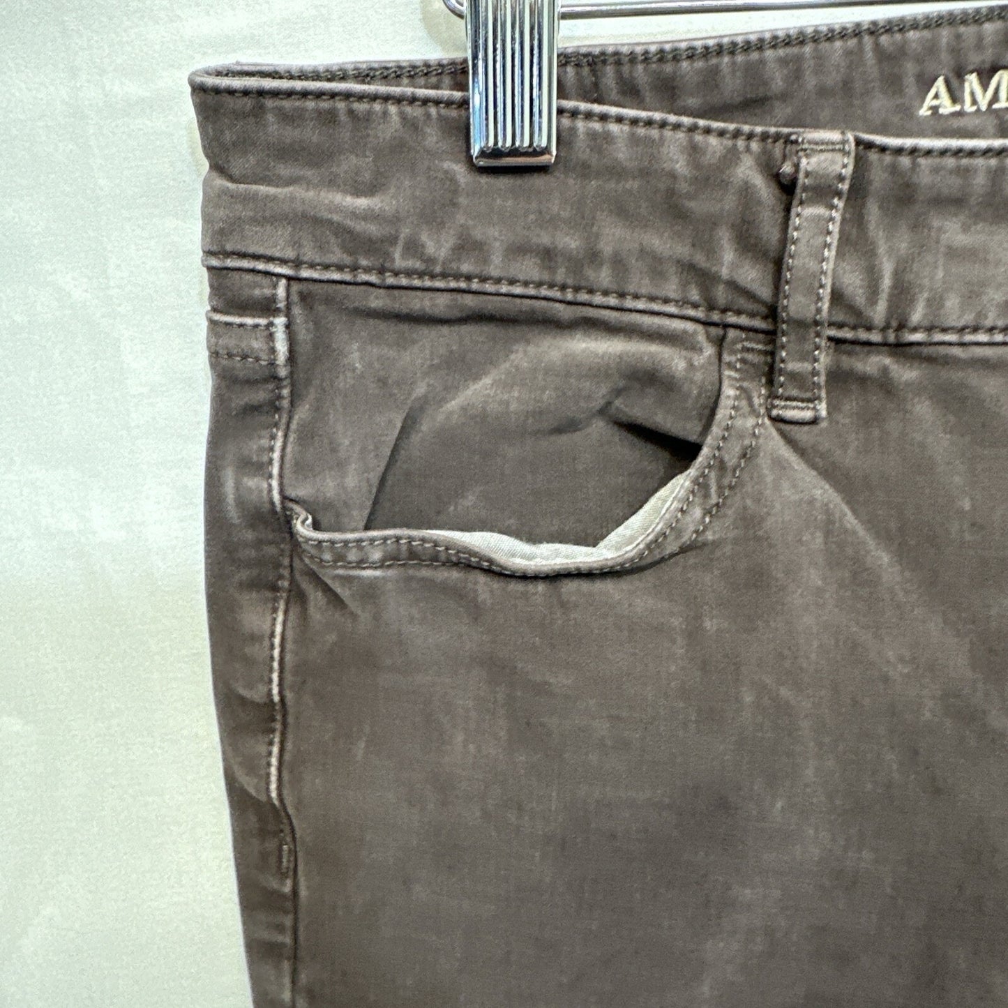 American Eagle Jeans Women’s Size 6 Brown Super Stretch X4 Hi-Rise Jegging Denim