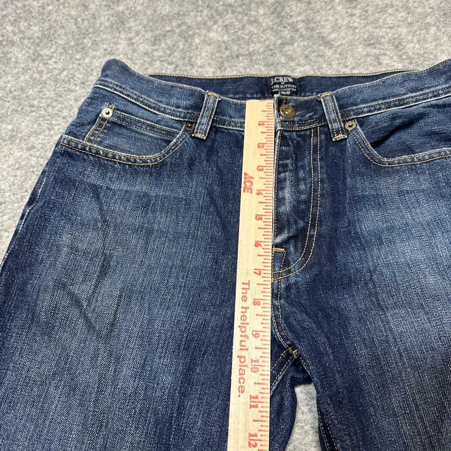 J.Crew The Sutton Men's Straight Jeans Size 29x32 Blue Dark Wash Denim